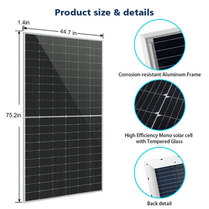SunGold Power 460 Watt Bifacial Perc Solar Panel