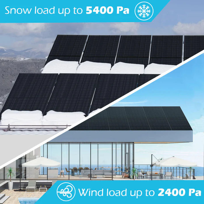SunGold Power 370w Mono Black Perc Solar Panel Full Pallet (32 Panels)