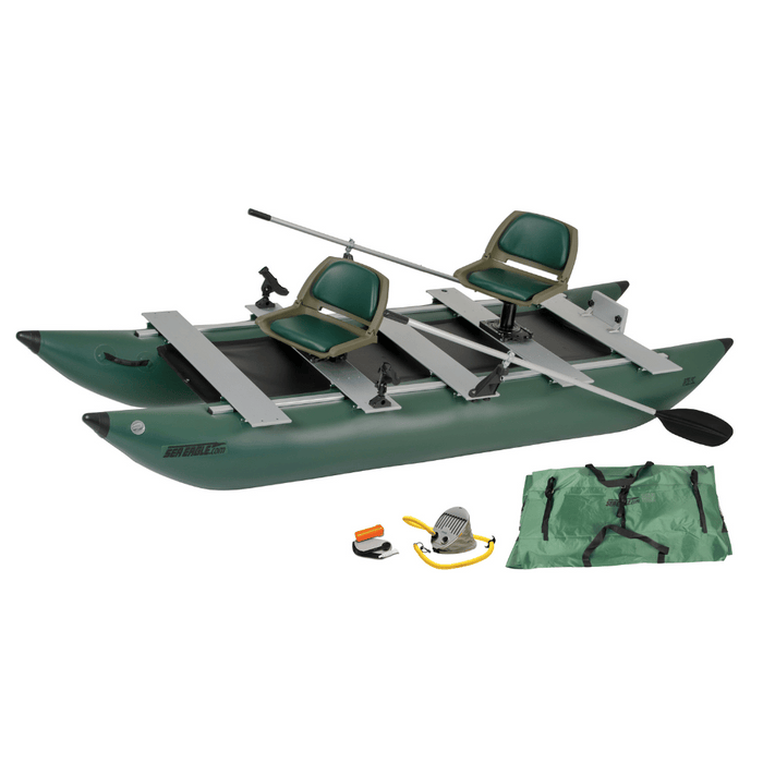 Sea Eagle 2 Person Deluxe Package 375fc FoldCat Inflatable Fishing Boat
