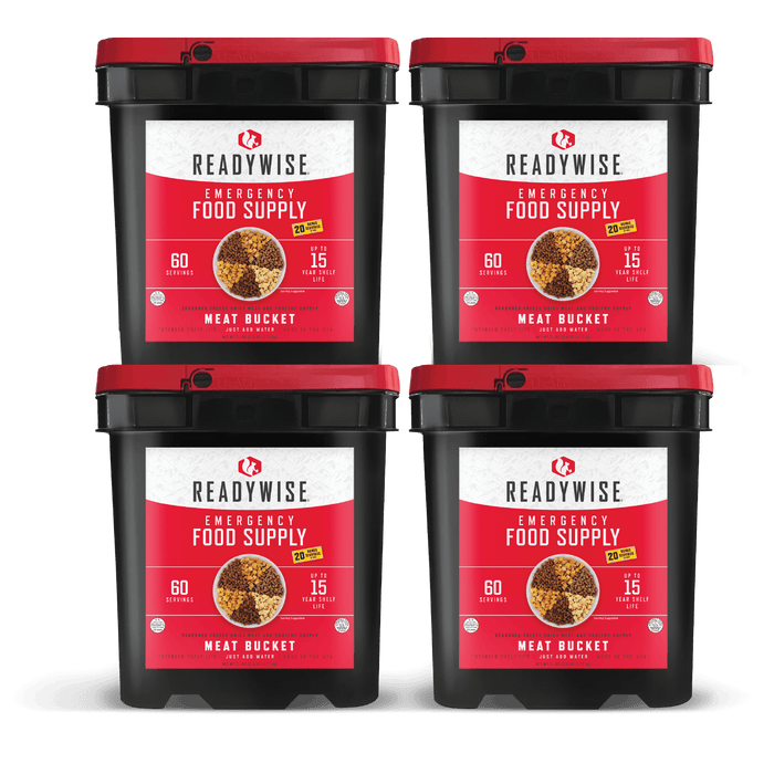 ReadyWise 240 Serving 15-Year Shelf Life Long Term Dried Meat For Humans