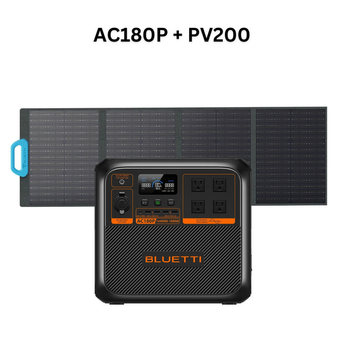 BLUETTI AC180P Portable Power Station (1,800W 1,440Wh)