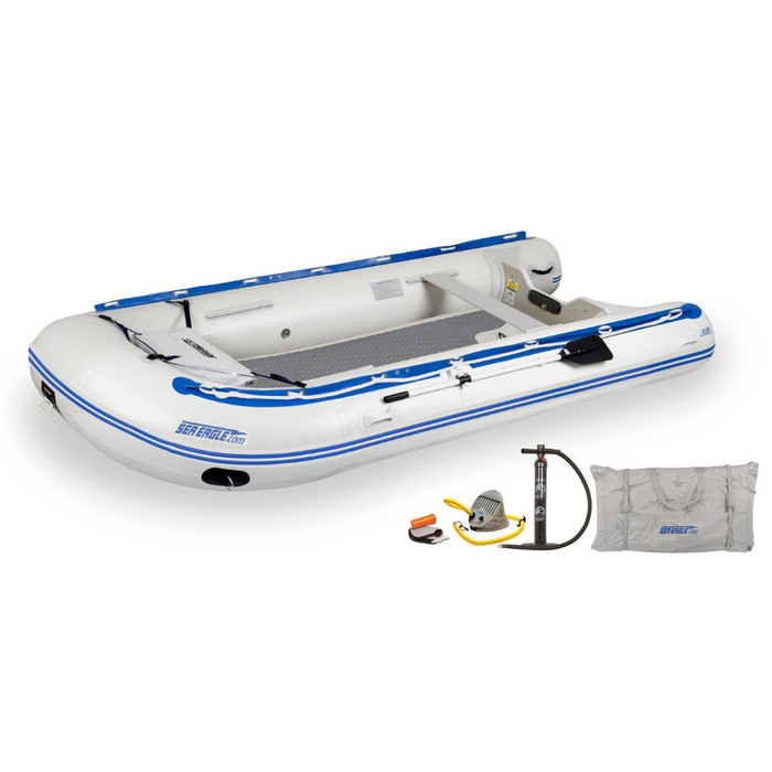 Sea Eagle 7 Person Drop Stitch Deluxe Package 14' Sport Runabout Inflatable Boat