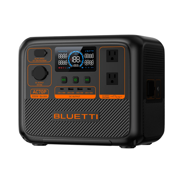 BLUETTI AC70P Portable Power Station (1000W 864Wh)