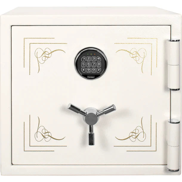Barska AX13614 Keypad White Steel Fireproof Manual-Lock Jewelry Safe