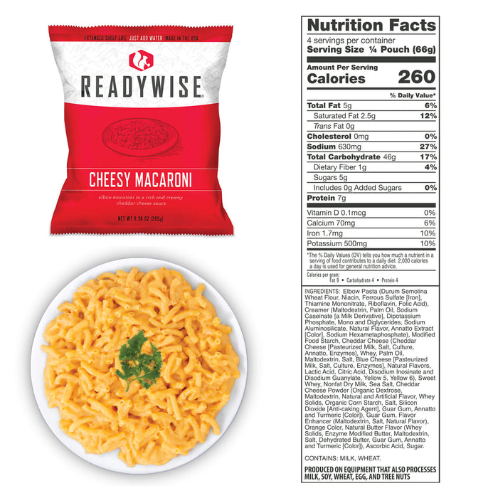 ReadyWise 360 Serving 25-Year Shelf Life Long Term Survival Emergency Food Supply Kit