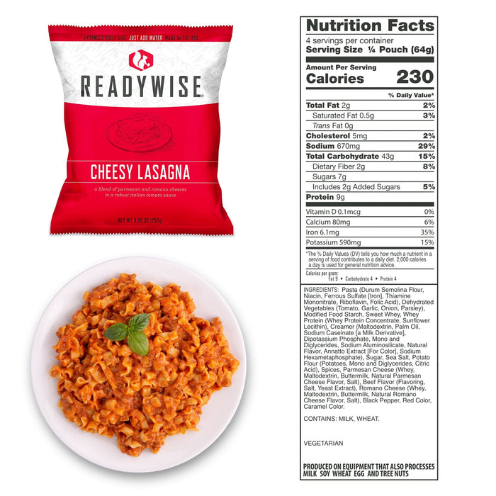 ReadyWise 1440 Serving 25-Year Shelf Life Long Term Survival Emergency Food Supply Kit
