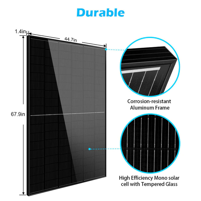 SunGold Power 415W Mono Black Perc Solar Panel