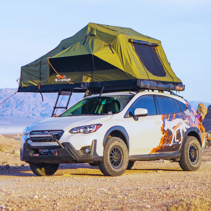 23ZERO Walkabout 72 Soft-Shell 4-People Universal Rooftop Tent w/Boot Bag & Gear Loft