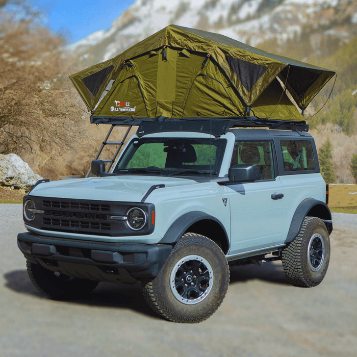 23ZERO Breezeway 62 Soft-Shell 3-People Universal Rooftop Tent w/Boot Bag & Gear Loft