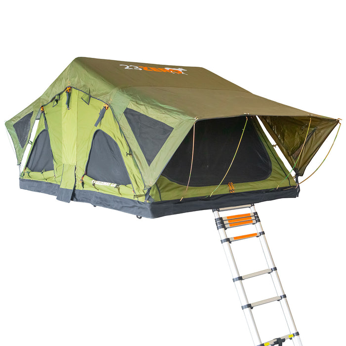 23ZERO Breezeway 72 Soft-Shell 4-People Universal Rooftop Tent w/Boot Bag & Gear Loft