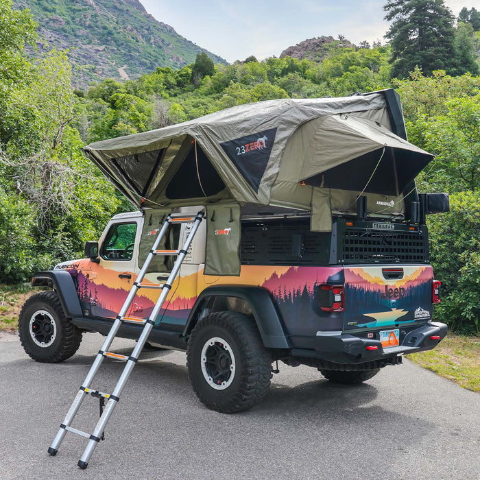 23ZERO Armadillo A3 Hard-Shell 3-People Universal Rooftop Tent