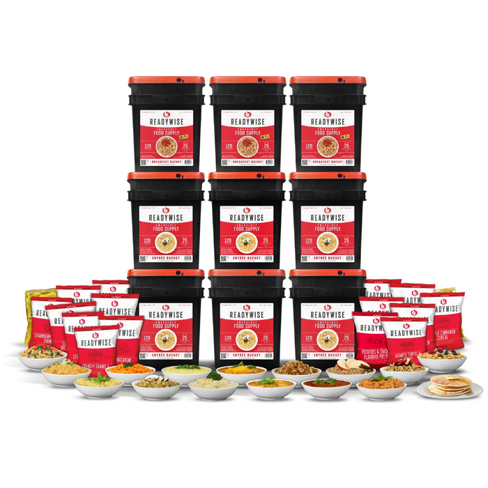 ReadyWise 1080 Serving 25-Year Shelf Life Long Term Survival Emergency Food Supply Kit - Survival Creation