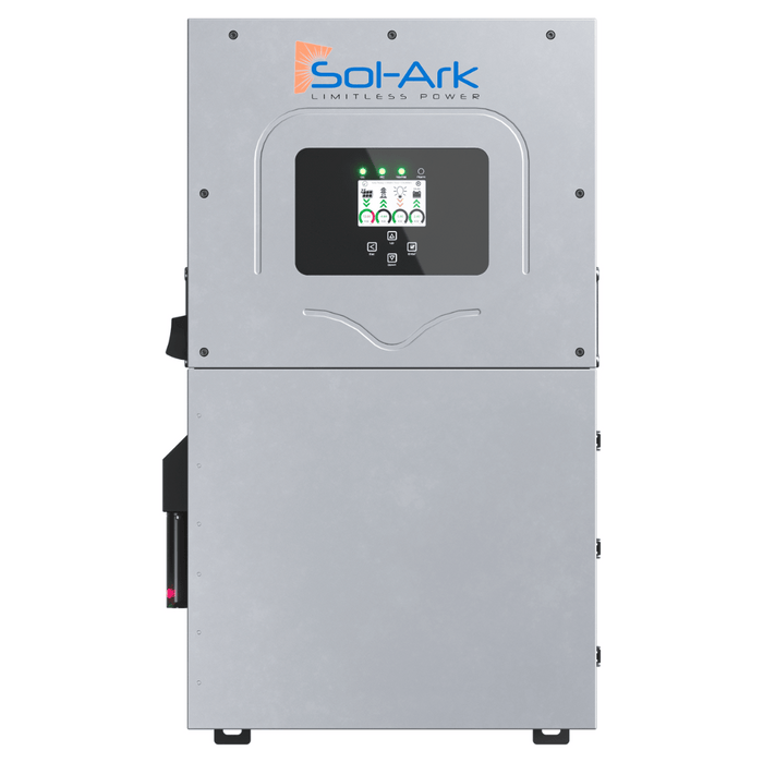 Sol-Ark | 15K 120/240/208V 48V [All-In-One] Pre-Wired Hybrid Solar Inverter | 10-Year Warranty