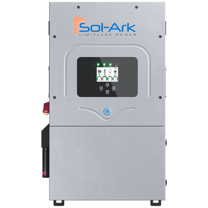 Sol-Ark | 12K 120/240/208V 48V [All-In-One] Pre-Wired Hybrid Solar Inverter | 10-Year Warranty