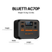 BLUETTI AC70P Portable Power Station (1000W 864Wh) - Survival Creation