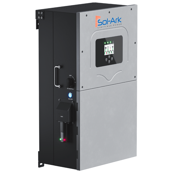 Sol-Ark | 15K 120/240/208V 48V [All-In-One] Pre-Wired Hybrid Solar Inverter | 10-Year Warranty