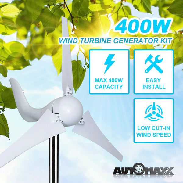 Automaxx 400W Home/Marine Wind Turbine Generator Kit