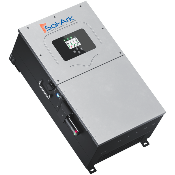 Sol-Ark | 15K 120/240/208V 48V [All-In-One] Pre-Wired Hybrid Solar Inverter | 10-Year Warranty