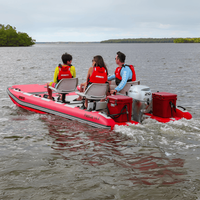 Sea Eagle 4 Person Deluxe Package FastCat14™ Catamaran Inflatable Boat - Survival Creation