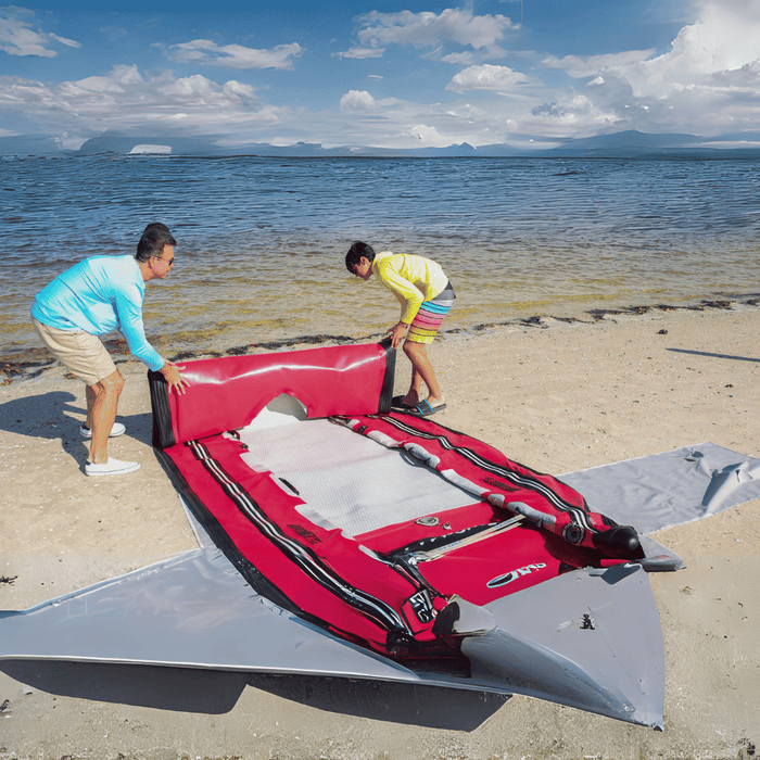 Sea Eagle 4 Person Deluxe Package FastCat14™ Catamaran Inflatable Boat - Survival Creation