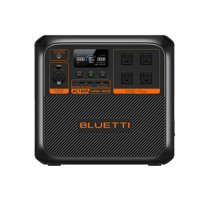 BLUETTI AC180P Portable Power Station (1,800W 1,440Wh) - Survival Creation