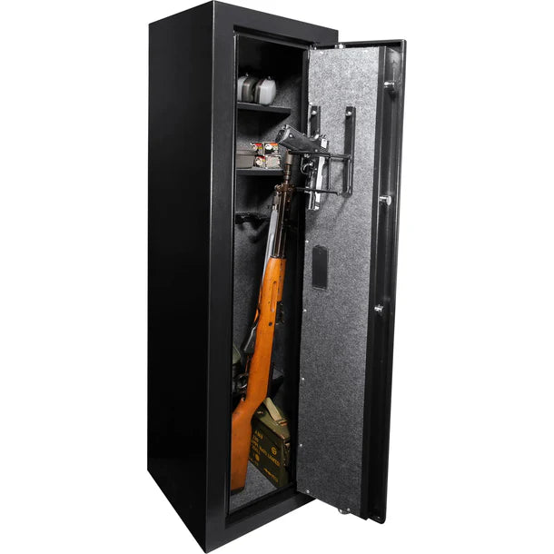 Barska AX11898 Steel Biometric/Fingerprint Keypad Black Rifle Safe