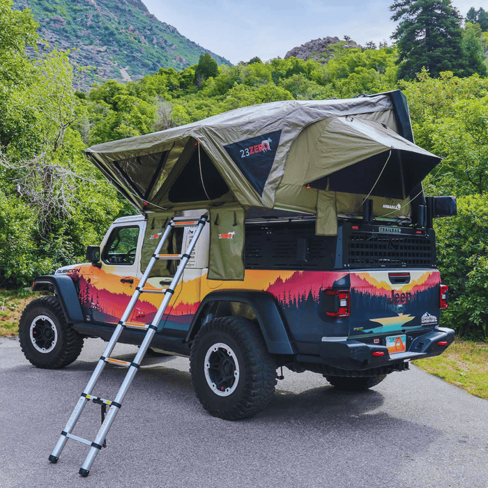 23ZERO Armadillo A3 Hard-Shell 3-People Universal Rooftop Tent