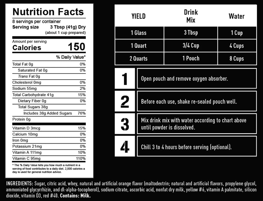 ReadyHour 6-Months 25-Year Shelf Life Long Term Survival Emergency Food Supply Kit