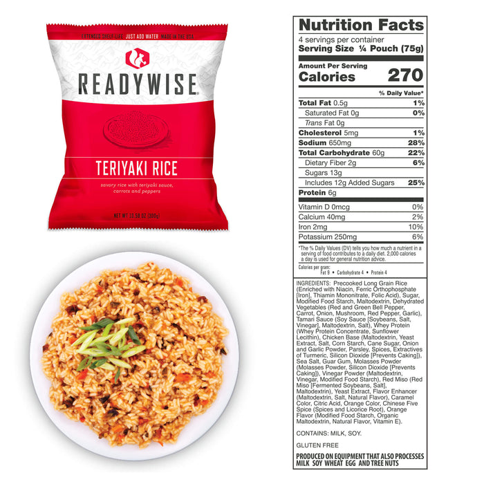 ReadyWise 240 Serving 25-Year Shelf Life Long Term Survival Emergency Food Supply Kit - Survival Creation