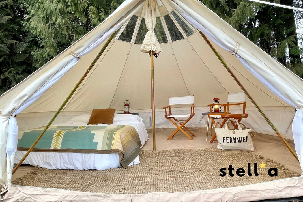 Life InTents 13' (4M) Stella Stargazing Canvas Bell/Yurt Tent - Survival Creation